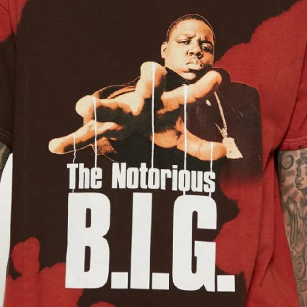 The Notorious BIG Biggie Smalls Short Sleeve Tee Mens Size XL NWT
